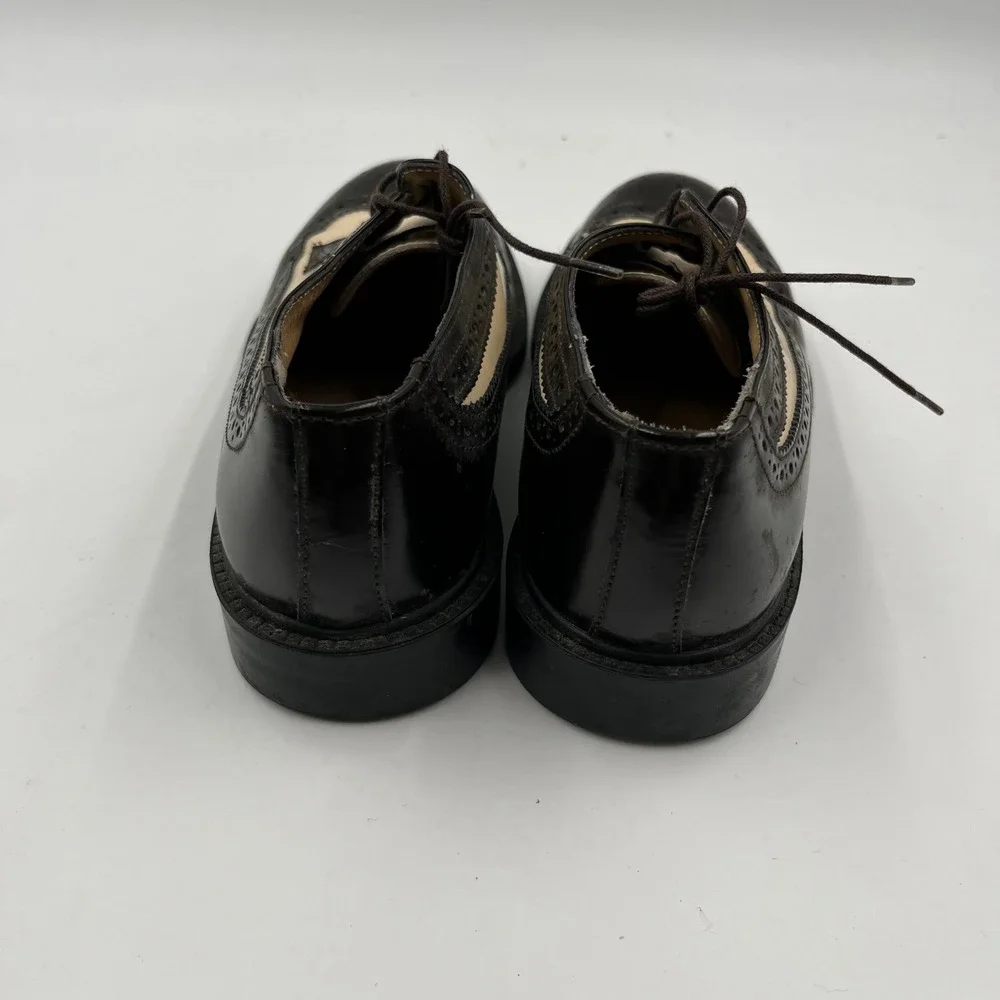 Clifford Wills Men's‎ Two Tone Wingtip Brogues Leather Shoes - Size 38